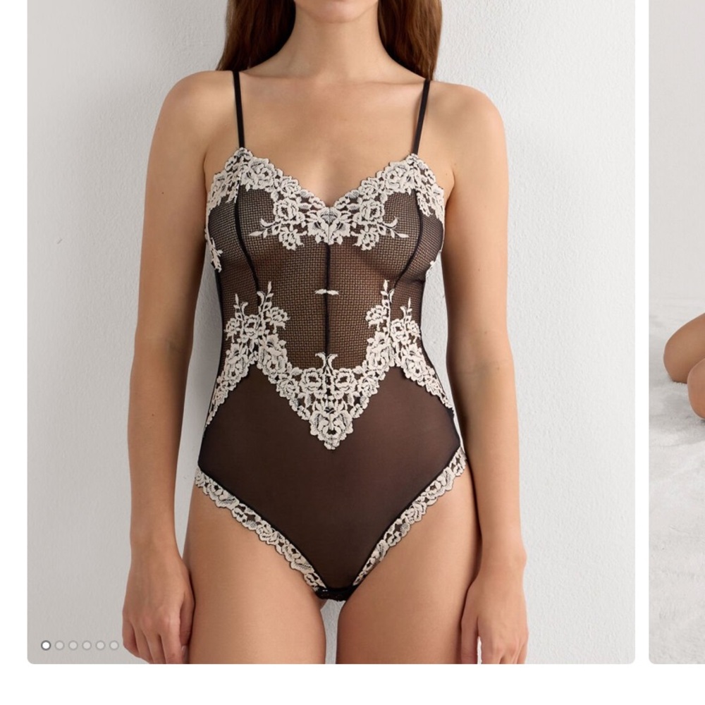 Black Lace Sheer Intimissimi Bodysuit